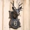 Bronze Stag Door Plaque -House Sign Discount Store bronze stag door plaque