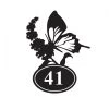 Butterfly Iron House Number Sign -House Sign Discount Store butterfly iron house number sign 5