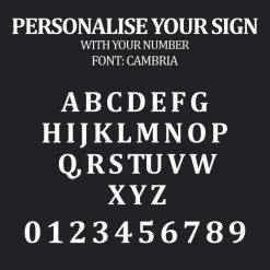 Modern Circular House Number Sign 13 Modern Circular House Number Sign -House Sign Discount Store cambria font 3