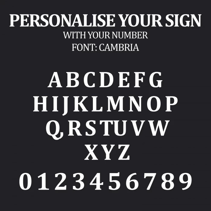 Modern Circular House Number Sign 8 Modern Circular House Number Sign - Image 6