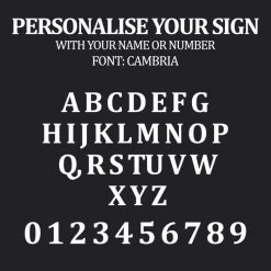 Boxer Dog Iron Bracketed House Name Sign 8 Boxer Dog Iron Bracketed House Name Sign -House Sign Discount Store cambria font personalisation options