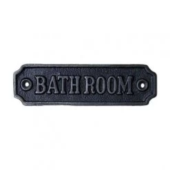 Cast Iron "Bathroom" Sign