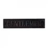 Cast Iron "Gentlemen" Sign -House Sign Discount Store cast iron gentlemen sign
