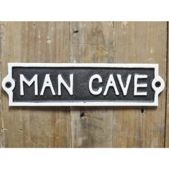 "Man Cave" Cast Iron Sign