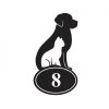 Cat & Dog Iron House Number Sign 2 Cat & Dog Iron House Number Sign -House Sign Discount Store cat dog iron house number sign 5