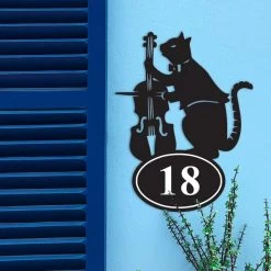 Cat & Fiddle Iron House Number Sign 10 Cat & Fiddle Iron House Number Sign -House Sign Discount Store cat fiddle iron house number sign 3