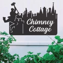 Chimney Sweep Iron House Name Sign 10 Chimney Sweep Iron House Name Sign -House Sign Discount Store chimney sweeper house name sign