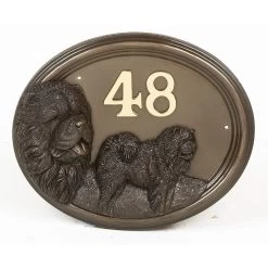 House Sign - Bronze Finish - Chow Chow -House Sign Discount Store chow chow dog house number