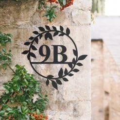 Circular Leaf House Number Sign 10 Circular Leaf House Number Sign -House Sign Discount Store circular leaf house number sign 4 1