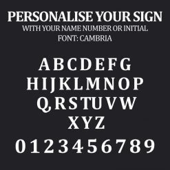 Circular Iron House Name Sign -House Sign Discount Store circular sign font 1