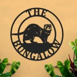 Circular Steel "Ferret" House Name Sign -House Sign Discount Store circular steel 22ferret 22 house name sign 5