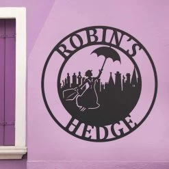 Circular Steel Mary Poppins House Name Sign -House Sign Discount Store circular steel mary poppins house name sign 2