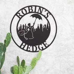 Circular Steel Mary Poppins House Name Sign -House Sign Discount Store circular steel mary poppins house name sign 3