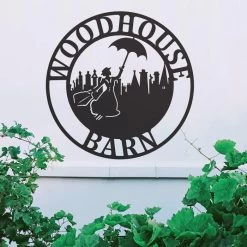 Circular Steel Mary Poppins House Name Sign -House Sign Discount Store circular steel mary poppins house name sign 6