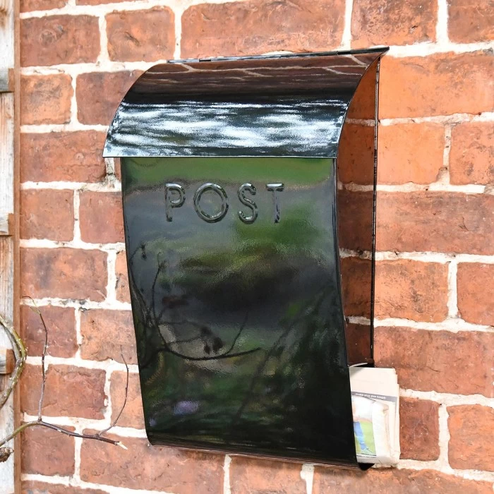 “Evening Hush” Black Berkley Post Box With Lock