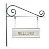 Classic White Rectangular Double Sided House Name Sign -House Sign Discount Store classic white rectangular double sided house name sign