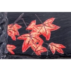 "Helmsford House" Hedgehog Slate House Number Sign -House Sign Discount Store close up of detailing on hedgehog ahnd painted house number 1