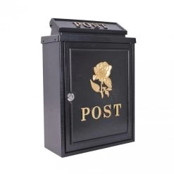 Gold Rose "Oxford" Wall Mounted Post Box 15 Gold Rose "Oxford" Wall Mounted Post Box -House Sign Discount Store cnsr002