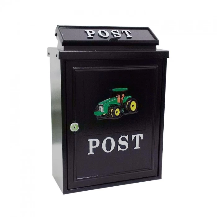 Black & Green "Oxford" Tractor Wall Mounted Post Box 10 Black & Green "Oxford" Tractor Wall Mounted Post Box - Image 8