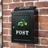 Black & Green "Oxford" Tractor Wall Mounted Post Box 1 Black & Green "Oxford" Tractor Wall Mounted Post Box -House Sign Discount Store cnsr012 2