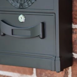 "Midnight Thunder" Dawson Lodge Post Box - 41cm 13 "Midnight Thunder" Dawson Lodge Post Box - 41cm -House Sign Discount Store cnsr021 7