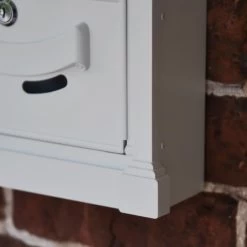 "Dawson Lodge" White Post Box - 47cm -House Sign Discount Store cnsr022 5