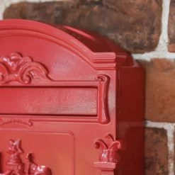 "Moroccan Summer” Red Dawson Lodge Post Box - 47cm -House Sign Discount Store cnsr023 5