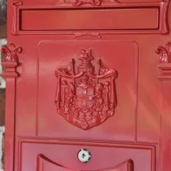 "Moroccan Summer” Red Dawson Lodge Post Box - 47cm -House Sign Discount Store cnsr023 7