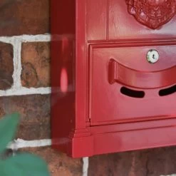 "Moroccan Summer” Red Dawson Lodge Post Box - 47cm -House Sign Discount Store cnsr023 8
