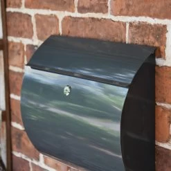 Contemporary "Urban Obsession" Grey Wall Mounted Post Box 11 Contemporary "Urban Obsession" Grey Wall Mounted Post Box -House Sign Discount Store cnsr025 3