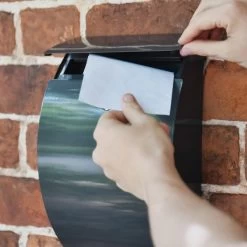 "Moonlight Dance" Grey Wall Mounted Post Box -House Sign Discount Store cnsr026 5