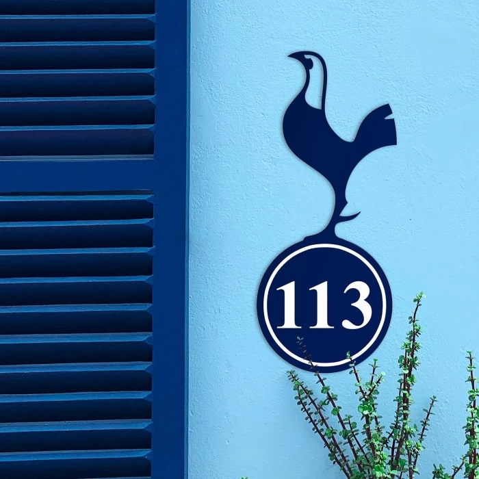 Contemporary Cockerel Iron House Number Sign 5 Contemporary Cockerel Iron House Number Sign - Image 3