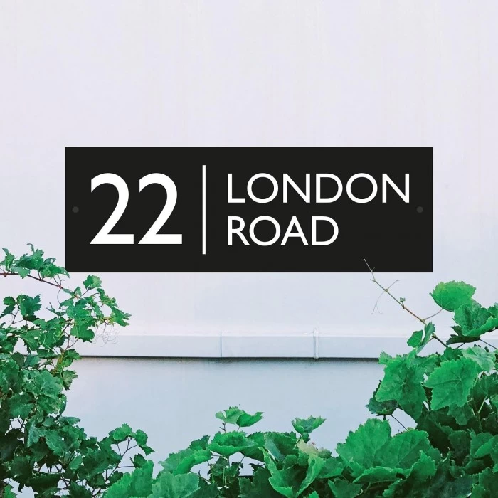 Rectangle Iron House Name Sign 6 Rectangle Iron House Name Sign - Image 4