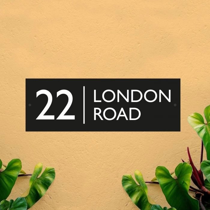 Rectangle Iron House Name Sign 5 Rectangle Iron House Name Sign - Image 3