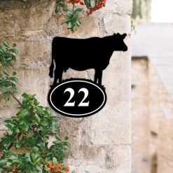 Cow Iron House Number Sign 9 Cow Iron House Number Sign -House Sign Discount Store cow iron house number sign 2