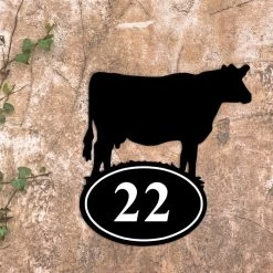 Cow Iron House Number Sign 10 Cow Iron House Number Sign -House Sign Discount Store cow iron house number sign 4