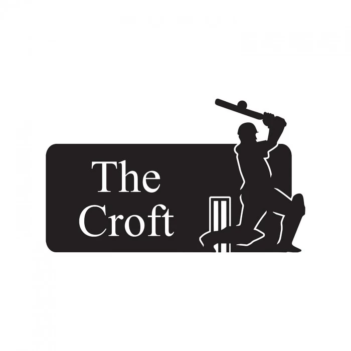 Cricket Player Iron House Name Sign 3 Cricket Player Iron House Name Sign