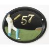"The Oval" Hand Painted Cricketer House Sign -House Sign Discount Store cricket small 1