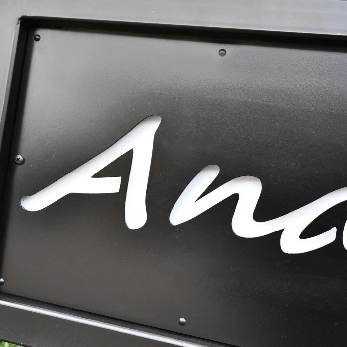 Standing Iron House Name Sign 8 Standing Iron House Name Sign - Image 6