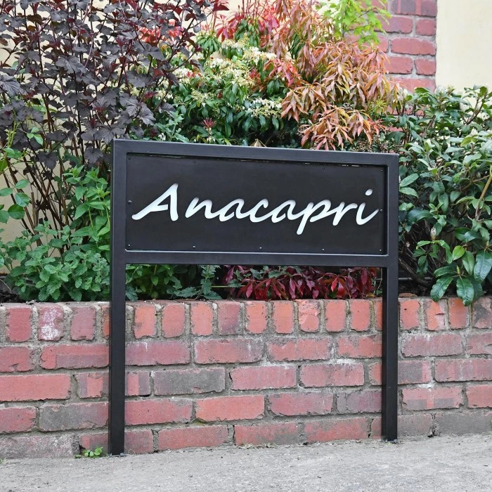 Standing Iron House Name Sign 5 Standing Iron House Name Sign - Image 3