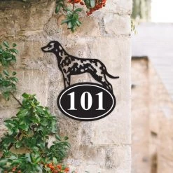 Dalmatian Iron House Number Sign -House Sign Discount Store dalmatian iron house number sign 2