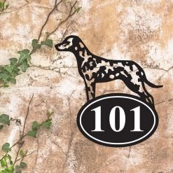 Dalmatian Iron House Number Sign -House Sign Discount Store dalmatian iron house number sign 4