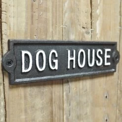 House Sign Discount Store -House Sign Discount Store dog house cast iron sign 2