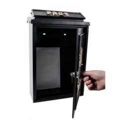 Deluxe Polished Brass “Draig- Welsh Dragon" Wall Mounted Post Box -House Sign Discount Store draig polished brass welsh dragon wall mounted post box