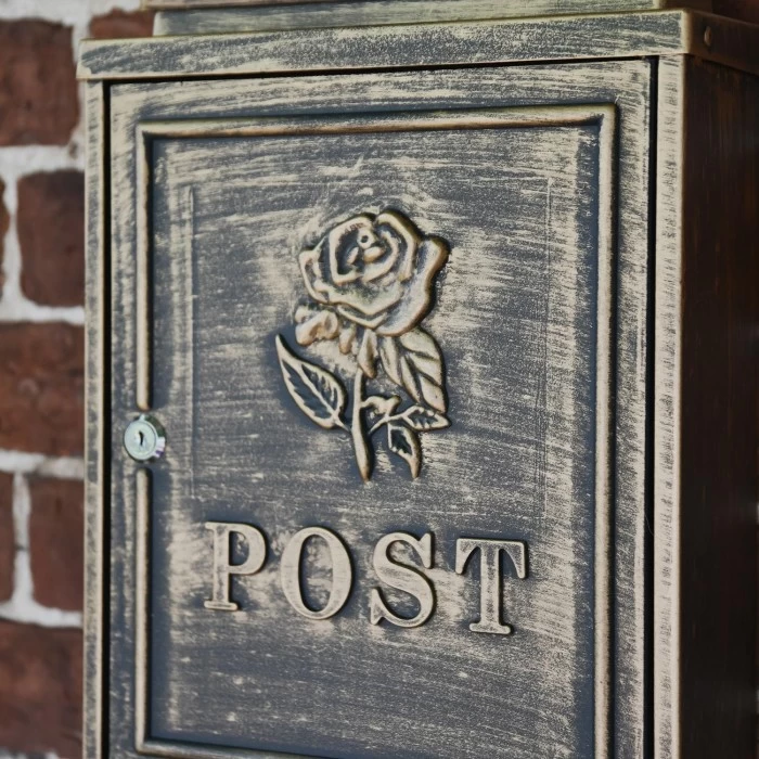 Antique "Oxford Rose" Wall Mounted Post Box 5 Antique "Oxford Rose" Wall Mounted Post Box - Image 3