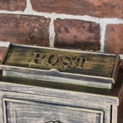 Antique "Oxford Rose" Wall Mounted Post Box 12 Antique "Oxford Rose" Wall Mounted Post Box -House Sign Discount Store dsc 1305 copy