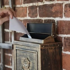 Antique "Oxford Rose" Wall Mounted Post Box 15 Antique "Oxford Rose" Wall Mounted Post Box -House Sign Discount Store dsc 1315 copy