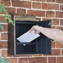 Antique "Oxford Rose" Wall Mounted Post Box 13 Antique "Oxford Rose" Wall Mounted Post Box -House Sign Discount Store dsc 1328 copy