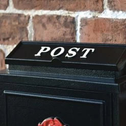 "Oxford Rose" Wall Mounted Post Box -House Sign Discount Store dsc 6219