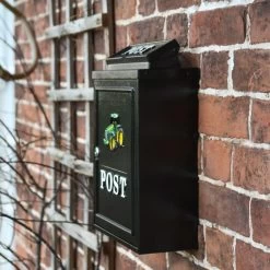 Black & Green "Oxford" Tractor Wall Mounted Post Box 14 Black & Green "Oxford" Tractor Wall Mounted Post Box -House Sign Discount Store dsc 7165